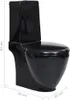 vidaXL WC rotondo in Vetroceramica nero Anteprima dell’immagine prodotto 22