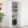 vidaXL Schuhschrank mit Regal Weiß 80 x 39 x 178 cm Produktbild-Vorschau 2