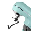 A close-up of a teal stand mixer attachment, specifically a dough hook. Produktbild-Vorschau