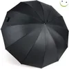 Eleganter Automatik Regenschirm Stockschirm mit Holzgriff Produktbild-Vorschau 2