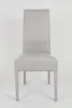 A light gray dining chair is shown from the front against a white background. Voir les images du produit