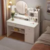 Toilette con specchio e cassetti bianca trucco glamour Anteprima dell’immagine prodotto 8