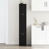 Desgin Apotheker-Schrank Schwarze Eiche 30x41x174,5 cm Produktbild-Vorschau 1