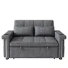 Tweezits slaapbank - 145 x 141,5 x 90 cm, grijs Productafbeelding-voorbeeld 10