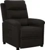 vidaXL Poltrona relax in tessuto nero Anteprima dell’immagine prodotto 8