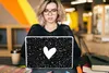 MuchoWow® Laptop Aufkleber Sticker Cover Design - Liebe - Produktbild-Vorschau 5