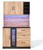 Küchenhochschrank 105x40x180 cm mit LED & Steckdose – Produktbild-Vorschau 2