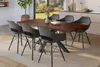 Esstisch Baumkante Holz-Optik Nussbaum 200 x 100 Produktbild-Vorschau 3