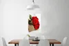 MuchoWow® Poster Rote Rosen auf einem weißen Hintergrund Produktbild-Vorschau 2