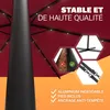 KINGSLEEVE® Parasol déporté inclinable rouge Ø 300cm Voir les images du produit 5