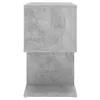 A concrete textured cube with a shelf on the bottom half. Voir les images du produit