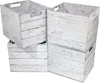 8er Set Holzkiste Vintage für Kallax Regale weiß/weiss 33cm Produktbild-Vorschau 1