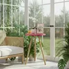Carenza Home Beistelltisch Rund Rosa Dreibein Holzbeine Produktbild-Vorschau 6