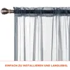 1er Pack Vorhänge Wohnzimmer Transparent Gardinen, Voile Produktbild-Vorschau 7