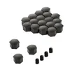 20x Radschrauben Kappen 17 mm schwarz für ALFA FIAT LANCIA Produktbild-Vorschau 2
