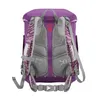 The back of a purple backpack with padded shoulder straps and a hip belt. Náhled obrázku produktu