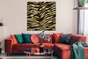 MuchoWow® Poster Muster - Zebra - Gold 100x100 cm - Produktbild-Vorschau 2