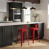 Barhocker im industrie stil aus metall mit rückenlehne Produktbild-Vorschau 2