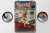 Blechschild Retro 12x18cm Pinup Garage 24 hours repair Auto Produktbild-Vorschau 2