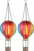 2er Set LED Solar-Heißluftballon, bunt, Feuereffekt, H 46,5 Produktbild-Vorschau 1