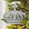 Weihnachtsanhänger, verziert mit feinem Glitter 10x8 cm Produktbild-Vorschau 2