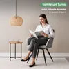 4er Set Drehbare Veloursstühle mit Ziernähten TURNO Grau Produktbild-Vorschau 9