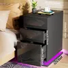 2x LED Nachttisch mit Steckdose & USB,Schmal Nachttisch mit Produktbild-Vorschau 3
