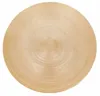 A round, golden-brown plate with concentric rings is shown against a white background. Podgląd zdjęcia produktu