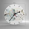 Wanduhr - Rund - Glasuhr - Modern Abstraktion Flecken - Produktbild-Vorschau 3