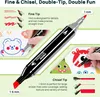 100 Farben Alkohol Marker Set, Chisel & Feine Spitze Produktbild-Vorschau 6