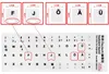 Deutsche Buchstaben Tastaturaufkleber Matt Weiß für Laptop Produktbild-Vorschau 1