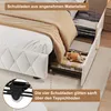 Čalouněná postel ProximaX 140 × 200 cm se 4 zásuvkami, RGB Náhled obrázku produktu 6