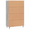 The Living Store Highboard Grau Sonoma 69,5x31x115 cm Produktbild-Vorschau 8