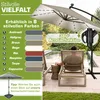 Ombrellone rettangolare in alluminio tillvex® Ø 330 cm con Anteprima dell’immagine prodotto 5