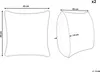 BELIANI Dekokissen 2er Set Hellgrün Stoff 45 x 45 cm Bezug Produktbild-Vorschau 3