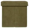 Atmosphera Pouf/Hocker - grun - MDF/ Samt - 76 x 38 x 38 cm Produktbild-Vorschau 4