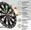 Dartscheibe Dartboard Soft Dart Set Dartspiel mit 6 Pfeilen Produktbild-Vorschau 7