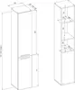 Mobile da bagno BDW, mobile da bagno alto, rovere Artisan Anteprima dell’immagine prodotto 6