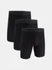 Three black boxer shorts are arranged in a staggered formation against a white background. Produktbild-Vorschau