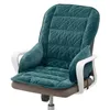 A teal colored chair cushion with a quilted pattern is shown on a white background. Náhled obrázku produktu