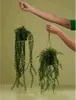 Szmaragdowa sztuczna roślina Ficus Pumila Wisząca z Podgląd zdjęcia produktu 2
