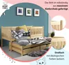 KEF Kinderbett PATRICK Bett aus Holz mit Stauraum Produktbild-Vorschau 2