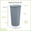 Regentonne Smooth 160l grau glatt Podgląd zdjęcia produktu 3