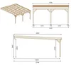 Carport Garagendach 5.8x5.06 m - 29 m2 - an der Hauswand Produktbild-Vorschau 3