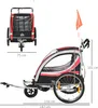 HOMCOM 2 in 1 Kinderfahrradanhänger, Kinderanhänger, Produktbild-Vorschau 3