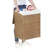 Songmics Wäschekorb Rattan 90L faltbar Natural Produktbild-Vorschau 12