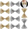 Herren Glitzer Fliege 10er Set – Verstellbare Glanzfliegen Produktbild-Vorschau 1