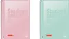 Two spiral-bound notebooks, one pink and one mint green, are shown side-by-side against a white background. Produktbild-Vorschau