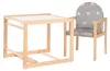 Chaise haute combinée en bois Roba Little Stars, nature Voir les images du produit 3