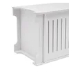 A close-up, side view of a white, multi-purpose storage cabinet. Náhled obrázku produktu